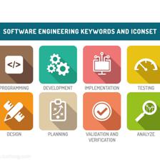 關鍵字和平面圖標集